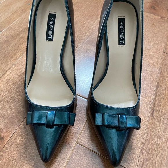 Shoemint pointy toe pumps heels shoes with bow 6.5 - Picture 4 of 6